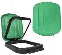 pokrywa stojaka do segregacji odpadów zielona - cetel