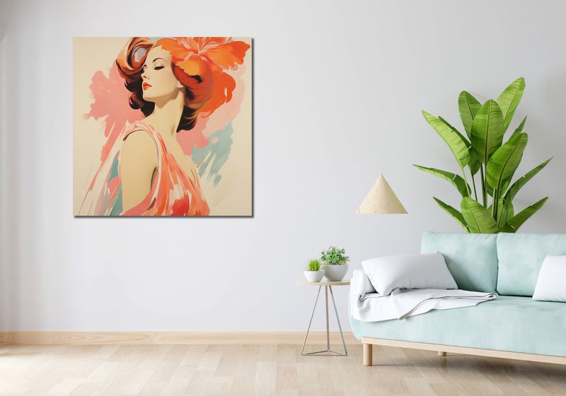 Obraz 100x100cm Kwiatowa Melodia zdjęcie 2