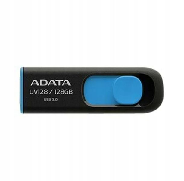 ADATA UV128 Pendrive 128GB USB 3.2 Gen1 - Czarny/Niebieski zdjęcie 2