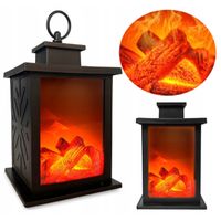 Lampion, Kominek, Latarnia Z Ogniem Płomień Imitacja Ognia Led 3D