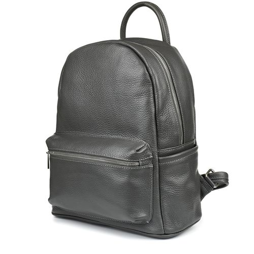 Skórzany plecak A4 duży pojemny do szkoły Włoski kremowy P16 na Arena.pl