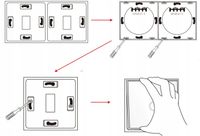 GNIAZDO GNIAZDKO SZKLANE Z BOLCEM Z WŁĄCZNIKIEM POJEDYNCZYM CZARNE PANEL