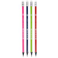 OŁÓWEK GRAFITOWY TRÓJKĄTNY CZARNE DREWNO Z GUMKĄ ASTRAPEN ASTRA