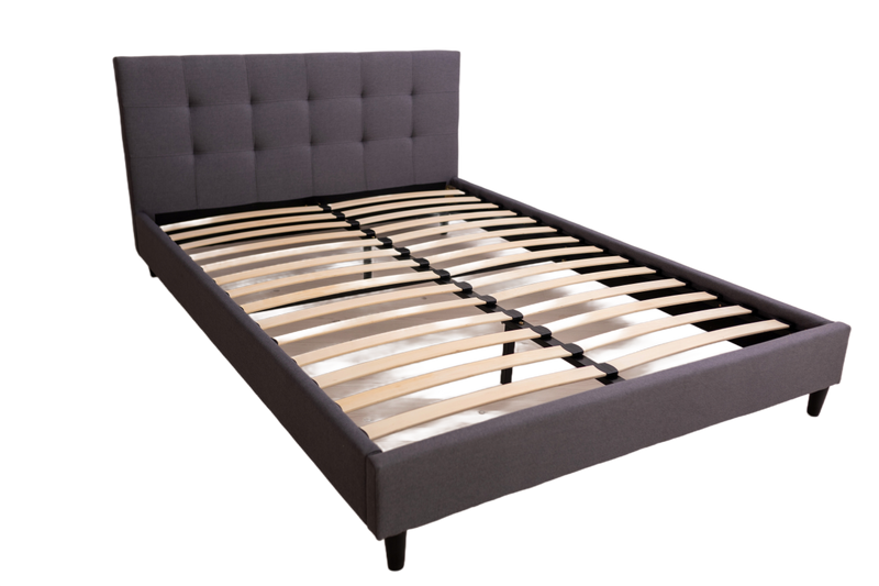 NERI  160X200 ŁÓŻKO TAPICEROWANE SZARE zdjęcie 1