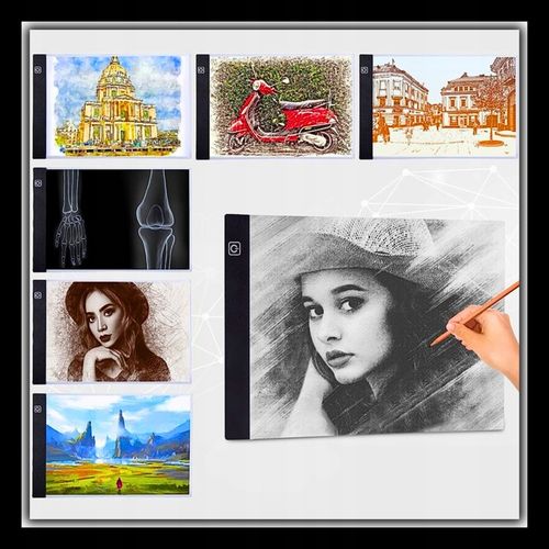 TABLET GRAFICZNY TABLICA DZIECI RYSOWANIA DESKA KREŚLARSKA LED+5 GRATISÓW na Arena.pl