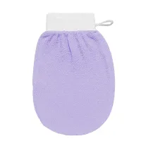 Rękawice peelingujące do kąpieli Home Fashion, lawendowe