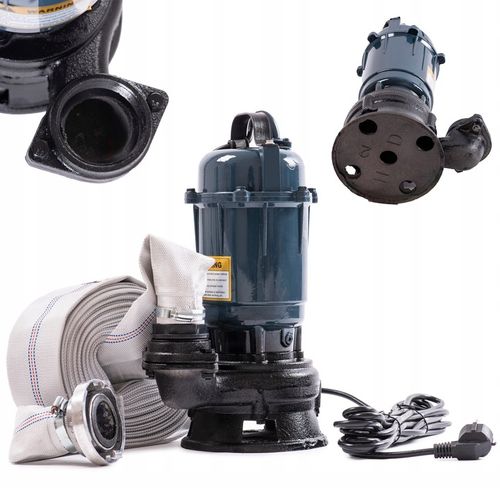 POMPA DO WODY BRUDNEJ CZYSTEJ SZAMBA Z ROZDRABNIACZEM ZATAPIALNA + WĄŻ 20M na Arena.pl