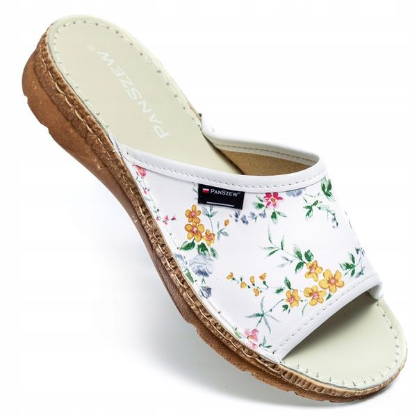 PanSzew POLSKIE Klapki Damskie ze SKÓRY Buty ze Skóry Naturalnej 36-41 zdjęcie 1