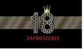 Zaproszenia urodzinowe na osiemnastkę 18 urodziny, 10 szt.