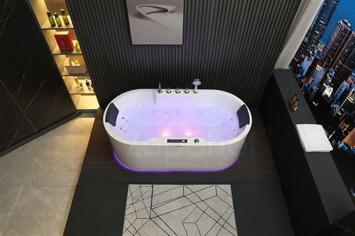 Wirujące dysze Wanna z hydromasażem BZX-675 prostokątna 170cmx850cmx60cm z na Arena.pl