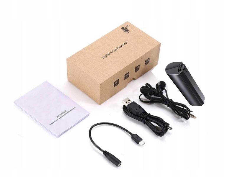 MINI DYKTAFON PENDRIVE URUCHAMIANY NA GŁOS MAGNES zdjęcie 16