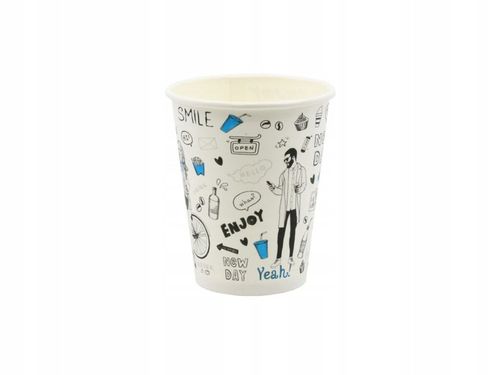 KUBKI PAPIEROWE DO KAWY 250ML NEW DAY + WIECZKA 100 SZTUK (do odsprzedaży) na Arena.pl