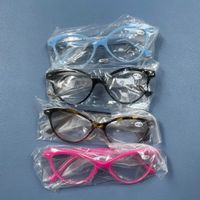 MODFANS Okulary do Czytania Damskie ,+1.00 - Różne Kolory, 4 sztuki