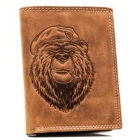 duży, pionowy portfel męski ze skóry naturalnej - always wild