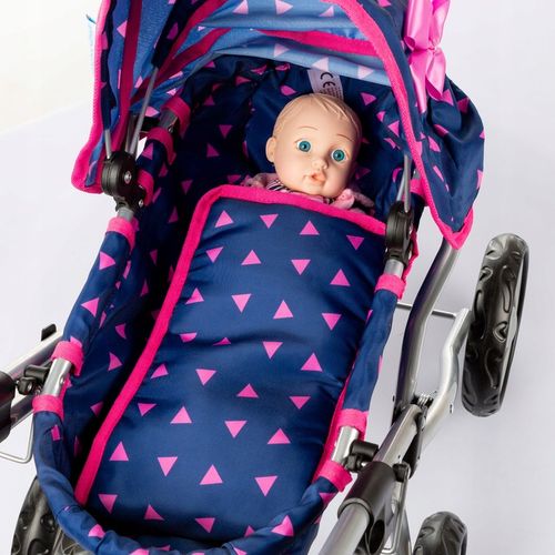 KINDERPLAY WÓZEK DLA LALEK GŁĘBOKI GONDOLA SKŁADANY DASZEK na Arena.pl