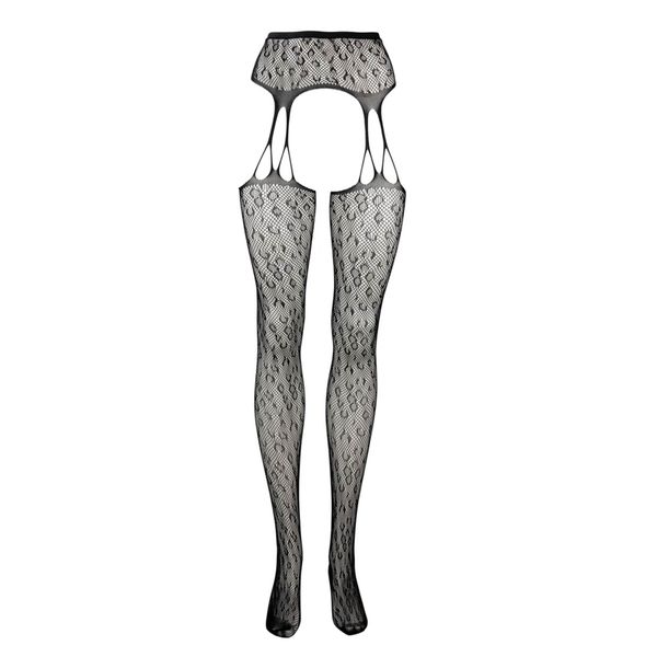 Suspender Leopard Pantyhose - One Size zdjęcie 9