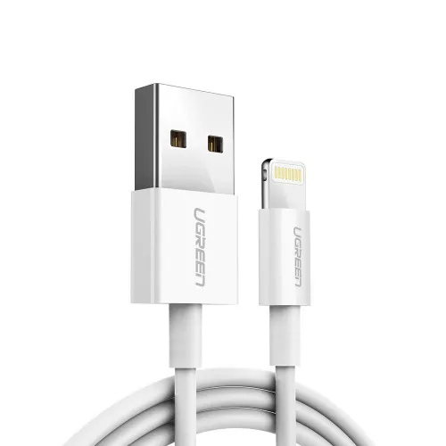 Kabel Ugreen US155 20728 USB-A / Lightning MFi 2.4A 1m - biały na Arena.pl
