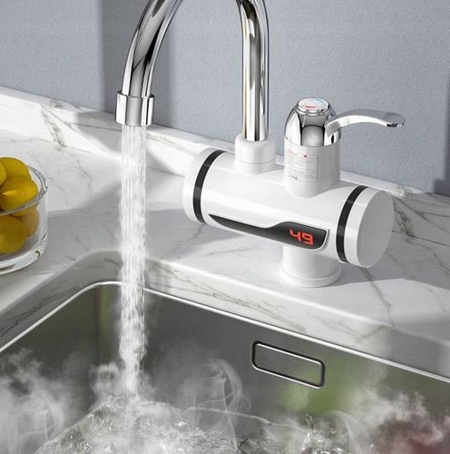 ELEKTRYCZNY PRZEPŁYWOWY PODGRZEWACZ WODY 3000 LCD GRZAŁK NADUMYWALKOWY KRAN na Arena.pl