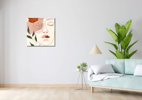 Obraz 60x60cm Beż i Twarz na Arena.pl