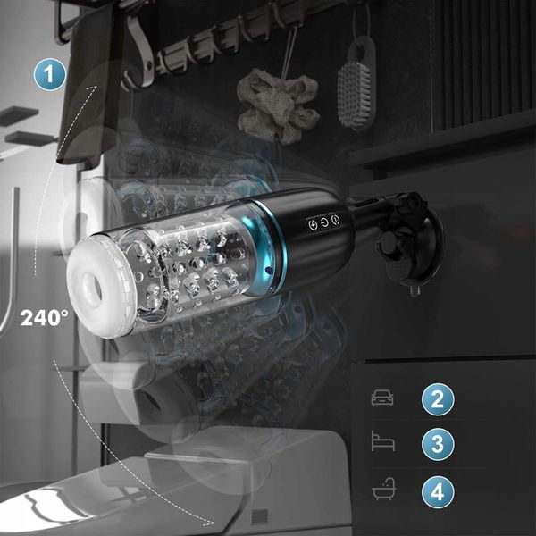 Automatyczny masturbator męski z 7 ruchami pchającymi i obrotowymi zdjęcie 13