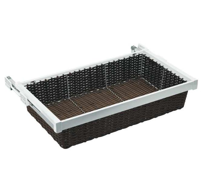 Szuflada wysuwna do bielizny do szafy z koszem rattanowym zdjęcie 1