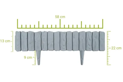 Palisada WOOD 58 cm szara na Arena.pl
