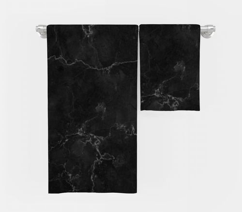 RĘCZNIK Marmur czarny z twoim dowolnym tekstem 150x100cm 045J na Arena.pl