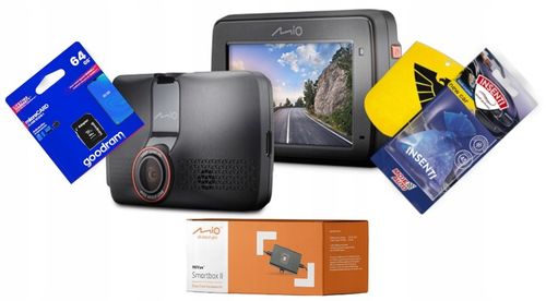 WIDEOREJESTRATOR MIO MIVUE 803 KAMERA, GPS WIFI + Karta 64GB i SmartBox na Arena.pl