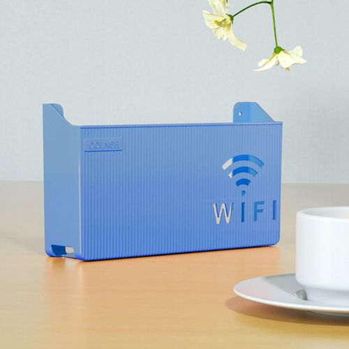 UCHWYT ŚCIENNY PÓŁKA na ROUTER WIFI SWITCH Blue na Arena.pl