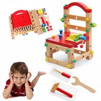 Krzesło montażowe drewniane Montessori