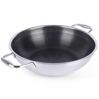 Patelnia wok stalowa nieprzywierająca COOKCELL 28 cm