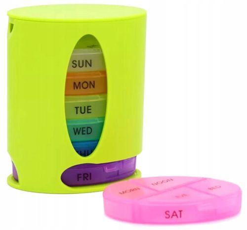 Kasetka Pojemnik Pudełko na leki 7dni x3przegródki na Arena.pl