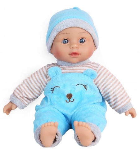 SMILY PLAY Lalka bobas jak żywa interaktywna miękka mówi śpiewa ubranko 32 na Arena.pl