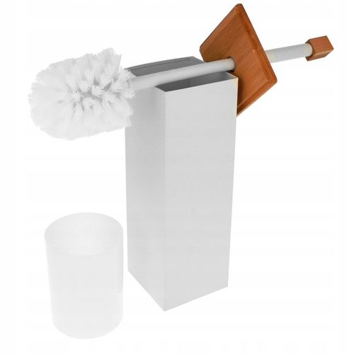 STOJAK NA PAPIER TOALETOWY + SZCZOTKA DO WC ZESTAW 2w1 STYLOWY BAMBUSOWY na Arena.pl