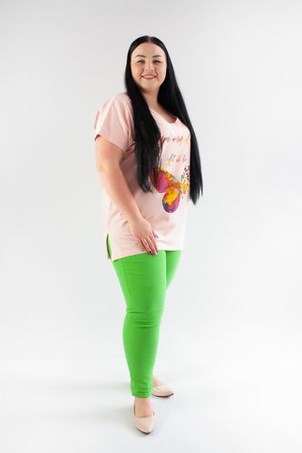 Bluzka Cekinowe motylki Kinga Pudrowy róż UNI na Arena.pl