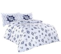 Pościel W Kotwice I Stery 200X220 Bawełniana Marynarska