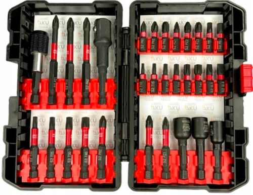 Zestaw utwardzanych bitów udarowych do wkrętarek 1/4 31el. AKU TOOLS na Arena.pl