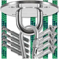 MOCOWANIE HAMAKA HUŚTAWKI do SUFITU ŚCIANY BOCIANIEGO GNIAZDA WORKA + LINA