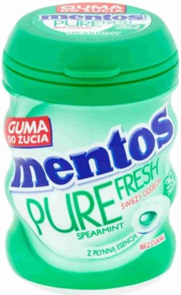 MENTOS Guma Pure Fresh Spearmint 60g zdjęcie 1