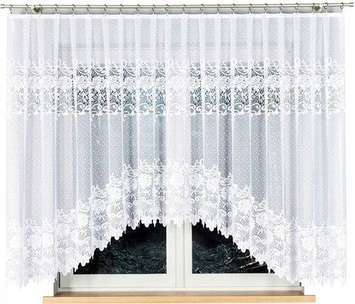 Firana żakardowa DEMETRIA 400x160cm (gotowa) z łukiem na Arena.pl