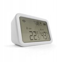 Czujnik Temperatury Wilgotność Luksomierz LCD Tuya