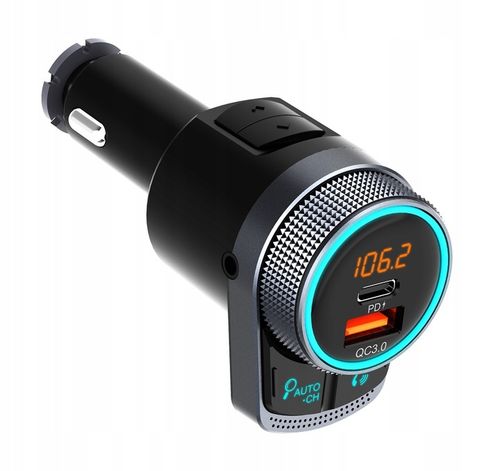 Transmiter FM Bluetooth Feegar AUX Szybka Ładowarka QC 3.0 38W AutoSearch na Arena.pl