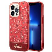 Guess GUHCP14XHGBNHR iPhone 14 Pro Max 6,7" czerwony/red hardcase Bandana