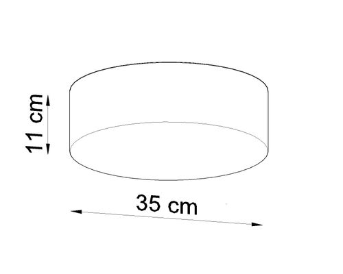 Sufitowa LAMPA SL.0123 okrągła OPRAWA natynkowa PLAFON biały na Arena.pl