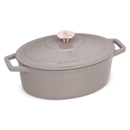 EMALIOWANA BRYTFANNA ŻELIWNA 30cm BERLINGER HAUS BH-6541 TAUPE na Arena.pl