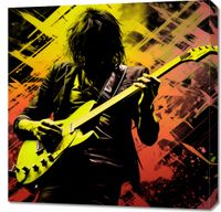 Obraz 70x70cm Gitarowa Pasja Na Elektryku