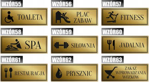 Tabliczka Złota Srebrna na drzwi WEJŚCIE na Arena.pl