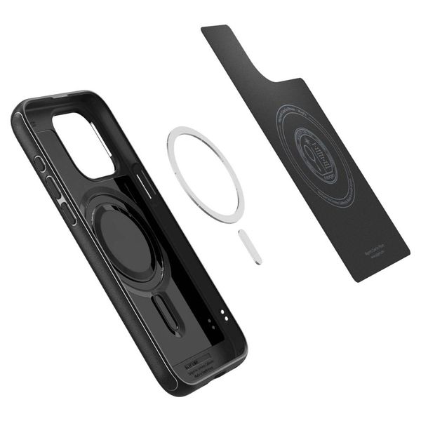 spigen mag armor magsafe iphone 15 pro matte black zdjęcie 8