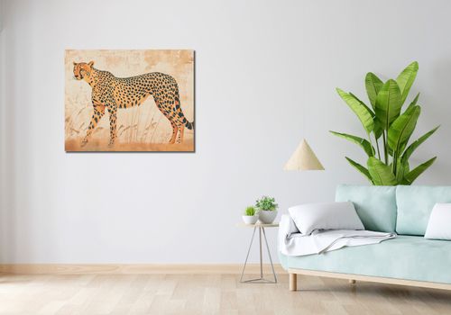 Obraz 90x70cm Gepard w Ruchu na Arena.pl