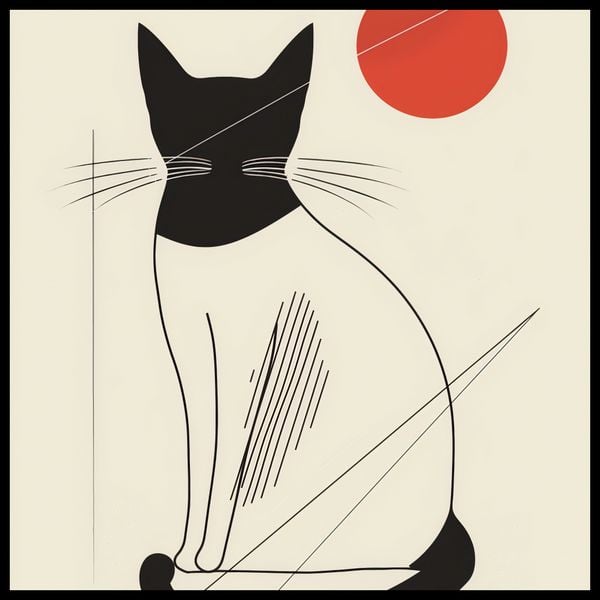 Plakat 60x60cm Czerwony Krąg zdjęcie 2